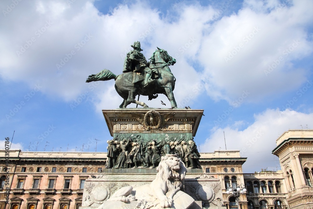 Milan monument - king Victor Emanuel II