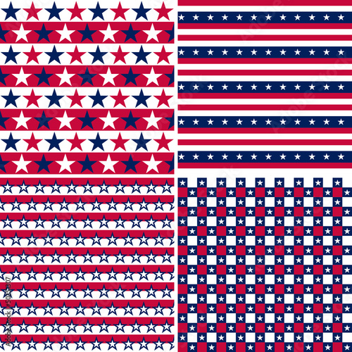 usa seamless pattern