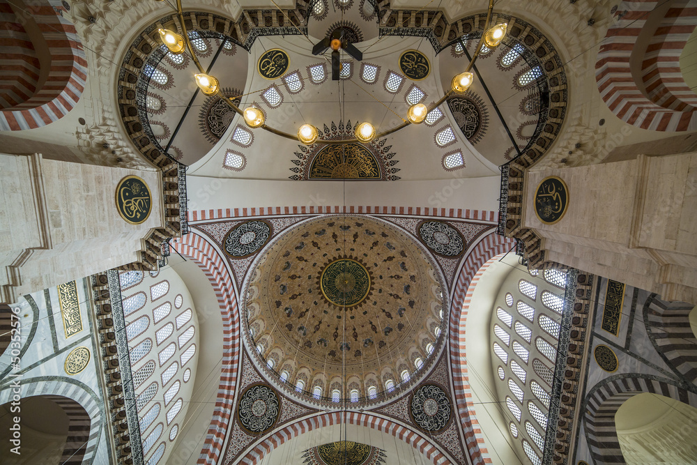 Dome of The Suleymaniye Mosque, Istanbul, Turkey
