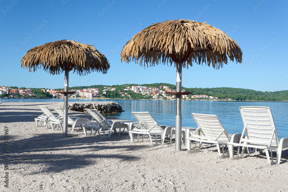 Morning on the beach. Morning on the beach.
