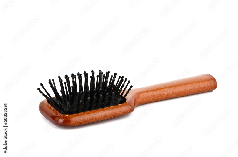 Wooden comb with black top Wooden comb with black top