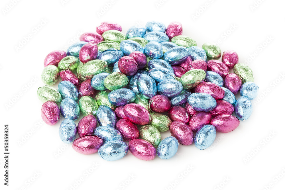 Colorful Chocolate Easter Egg Candy Colorful Chocolate Easter Egg Candy