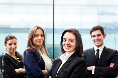Group of business people at the office photo