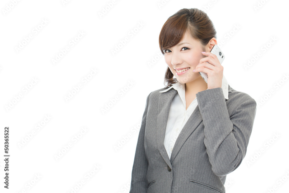 Beautiful asian business woman on white background Beautiful asian business woman on white background