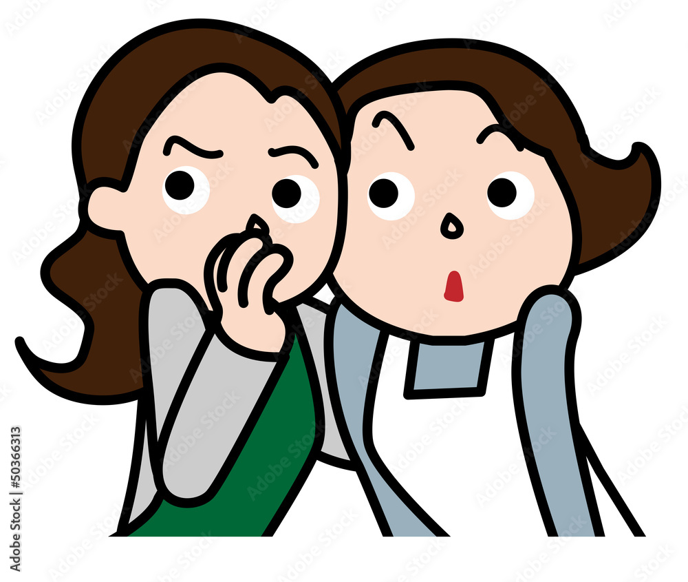 噂話する女性 Stock イラスト Adobe Stock