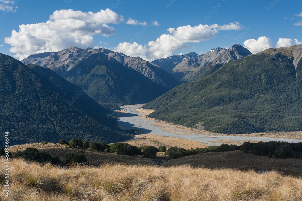 glacial valley in Arthur's Pass National Park