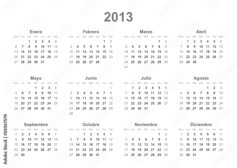 Spanish calendar Spanish calendar