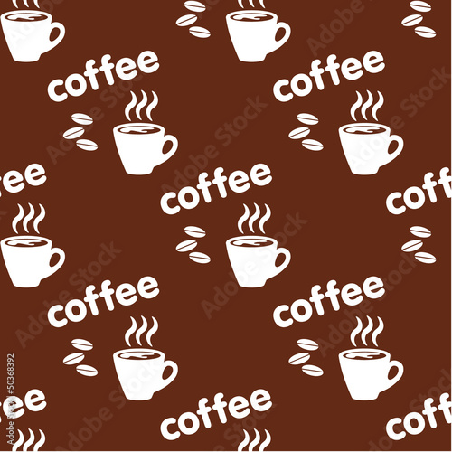 Seamless coffee pattern