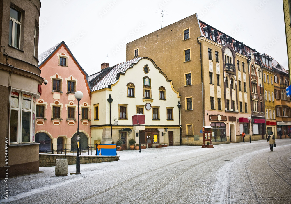 Jelenia Gora in winter time, Poland