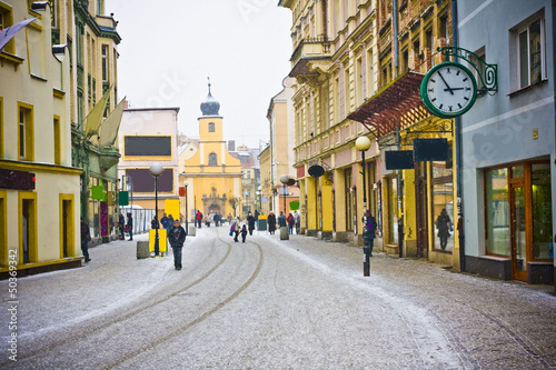Jelenia Gora in winter time, Poland photo