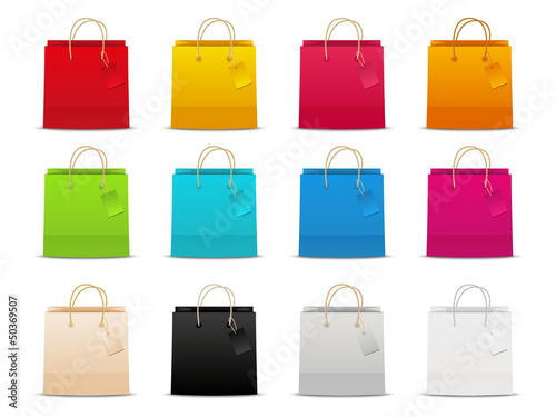 Set of shopping bags
