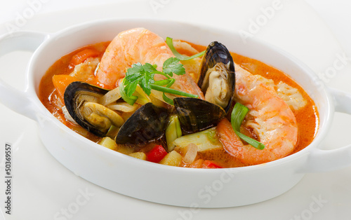fresh seafood soup