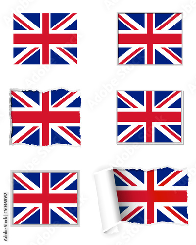 Fahnen Set Großbritannien