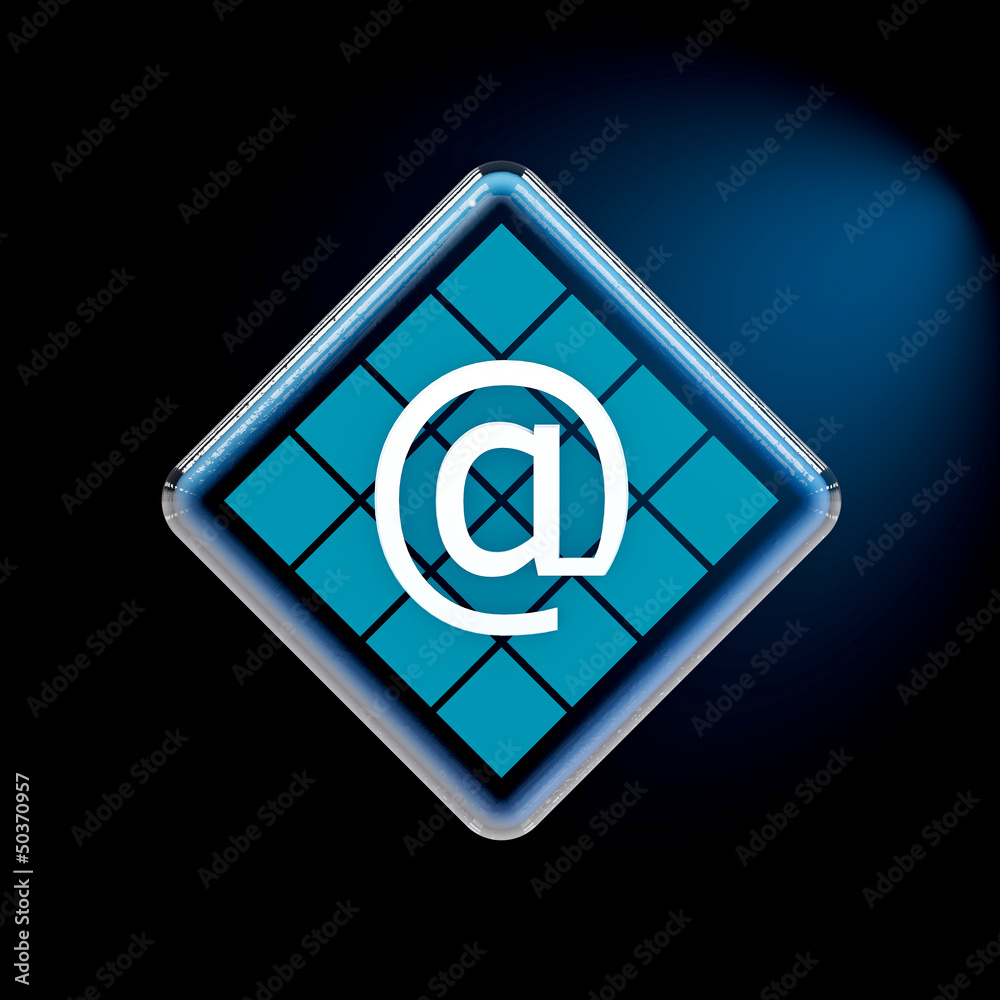 at symbol - 3D render at symbol - 3D render