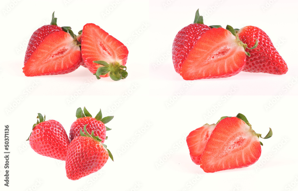 fraise sur fond blanc fraise sur fond blanc
