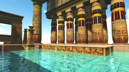 Egyptian swimming pool photo