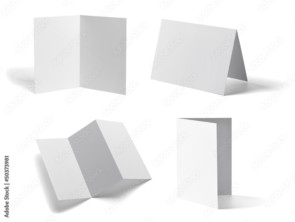 folded leaflet white blank paper template book folded leaflet white blank paper template book