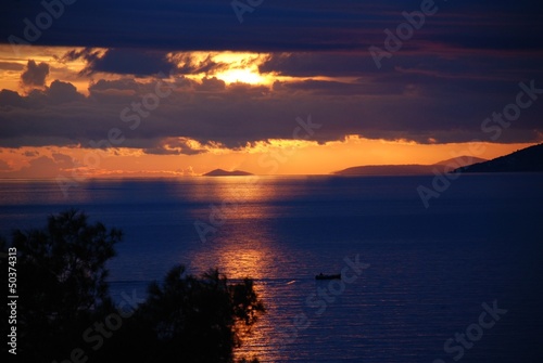 Sunset at Brela in Croatia © newsfocus1