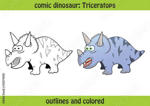 vektor dinosaurier triceratops