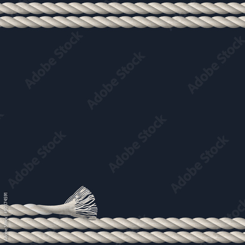 Background with marine rope