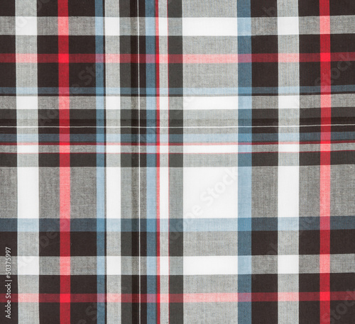 fabric plaid background in black