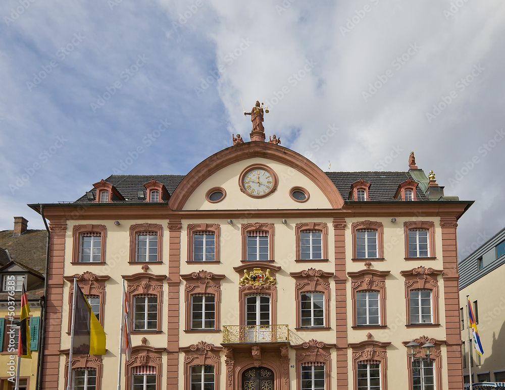 Old city hall (1741) in Offenburg, Germany
