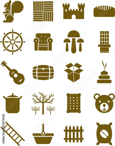 Brown icons