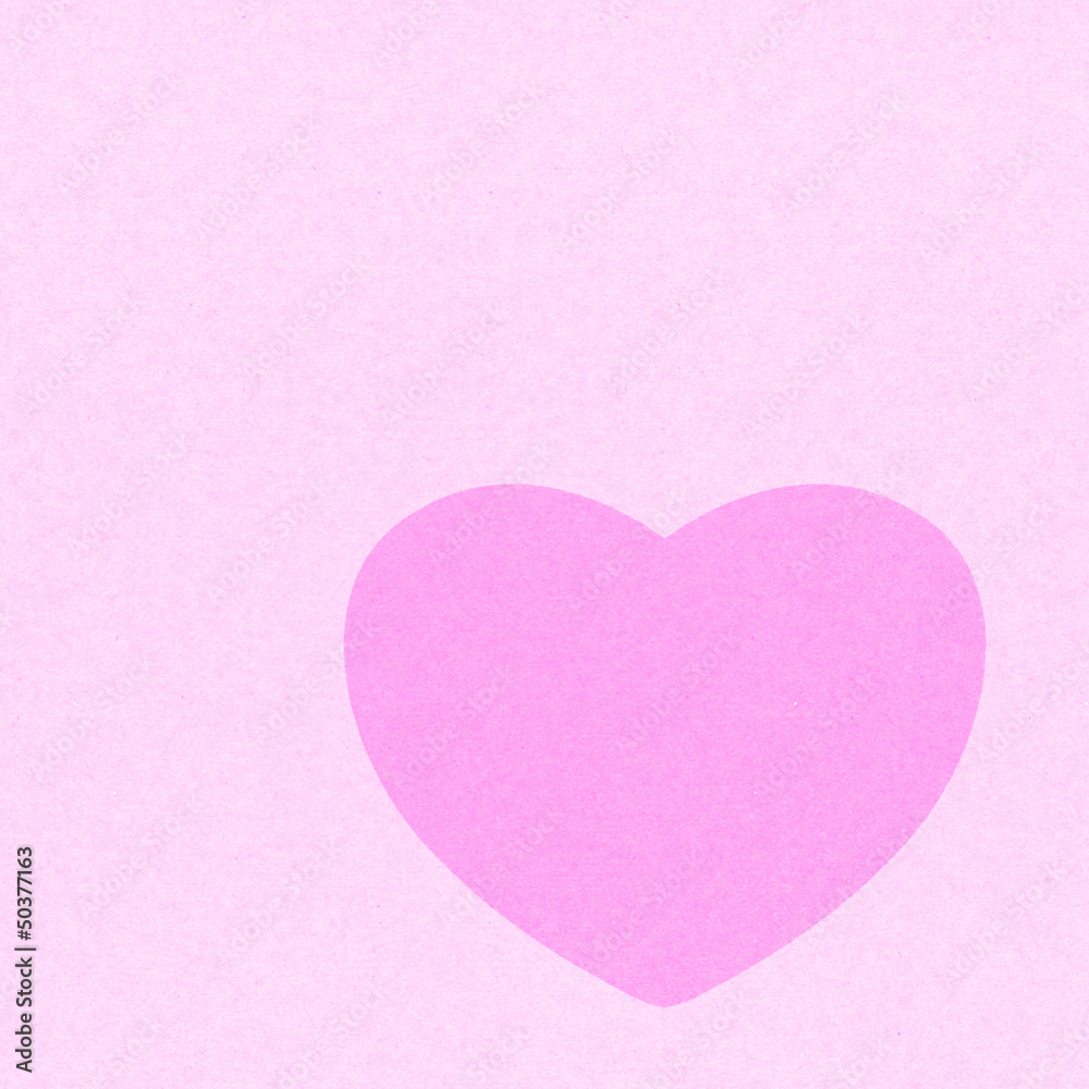 Heart Symbol On recycle paper Heart Symbol On recycle paper