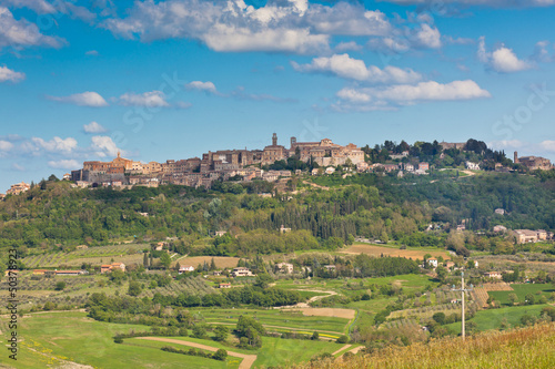 Montepulciano town view, Tuscany, Italy