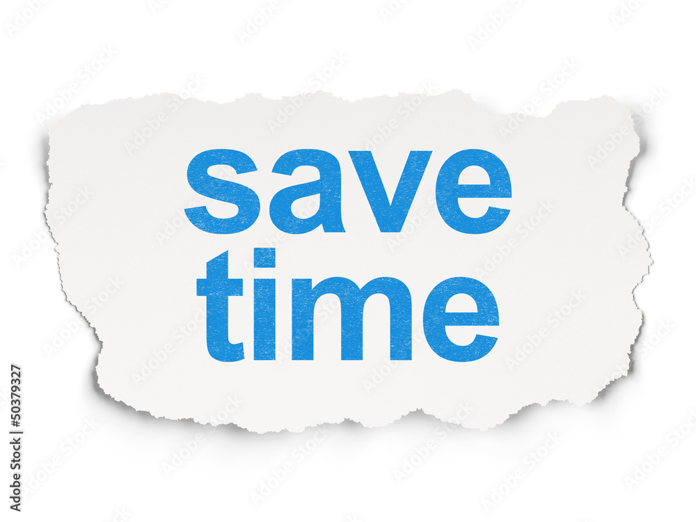 Timeline concept: Save Time Timeline concept: Save Time