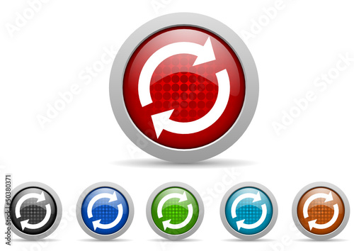 refresh vector icon set