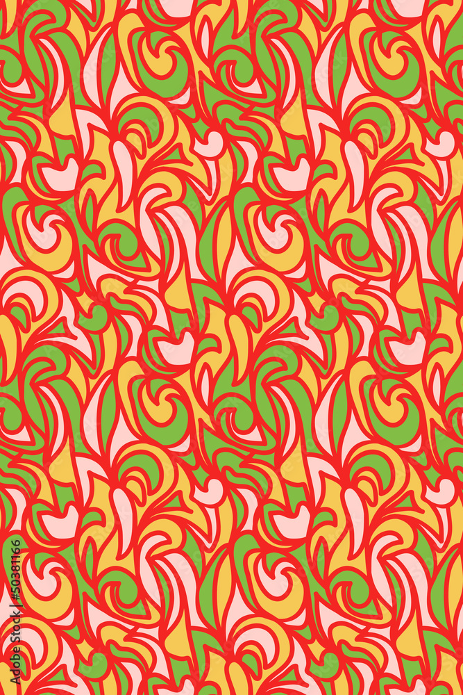 Abstract doodles pattern