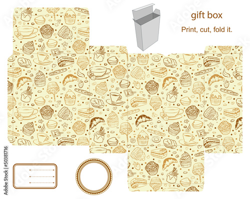 Gift box template