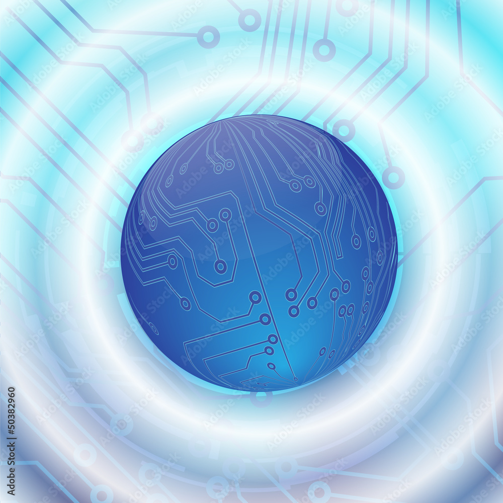 technology abstract background - vector illustration