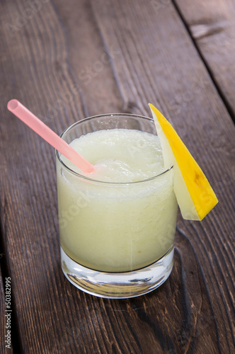 Foto Glass with fresh Honeydew Juice