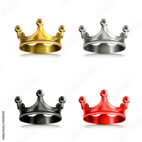 Multicolored crowns set
