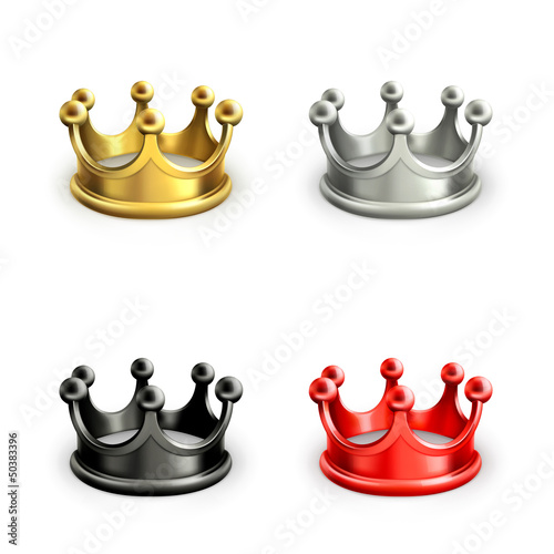 Multicolored crowns set