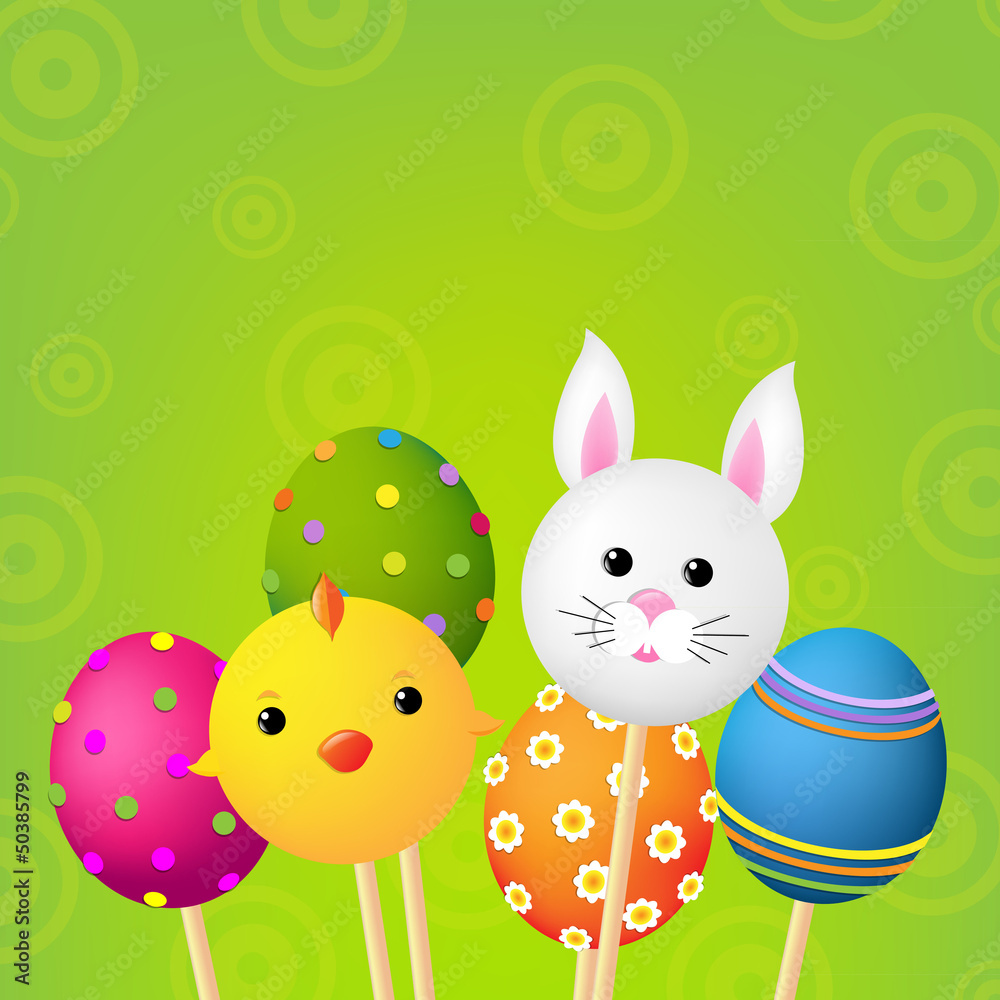 Obraz premium Happy Easter Card