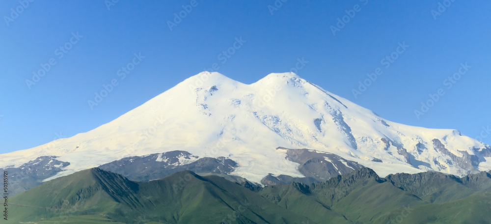 Mount Elbrus closed up, Russia