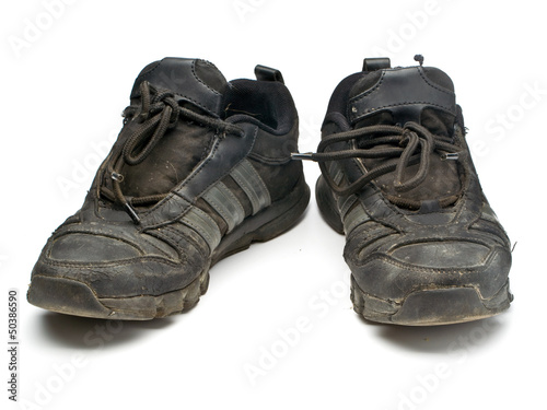 old black sneakers