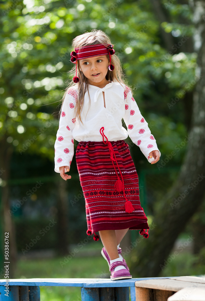 Portrait of Ukrainian little girl