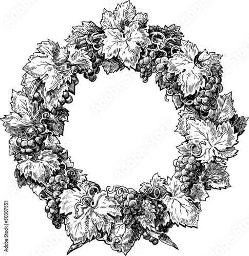 wreath from a grapevine