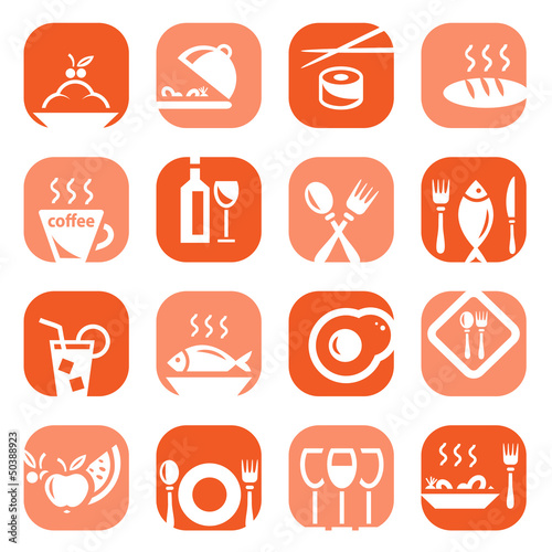 color restaurant icons