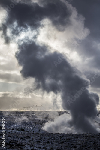 Volcanic geothermal iceland © jamenpercy