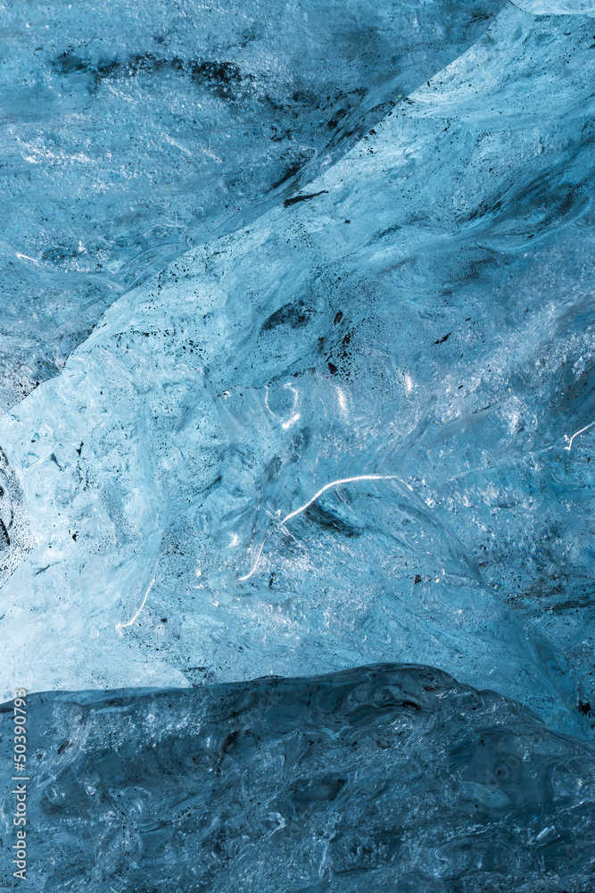 Fototapeta premium Ice texture from an ice cave