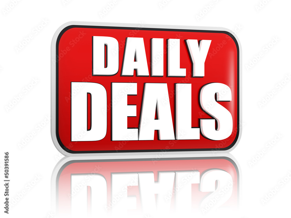 daily deals red banner daily deals red banner