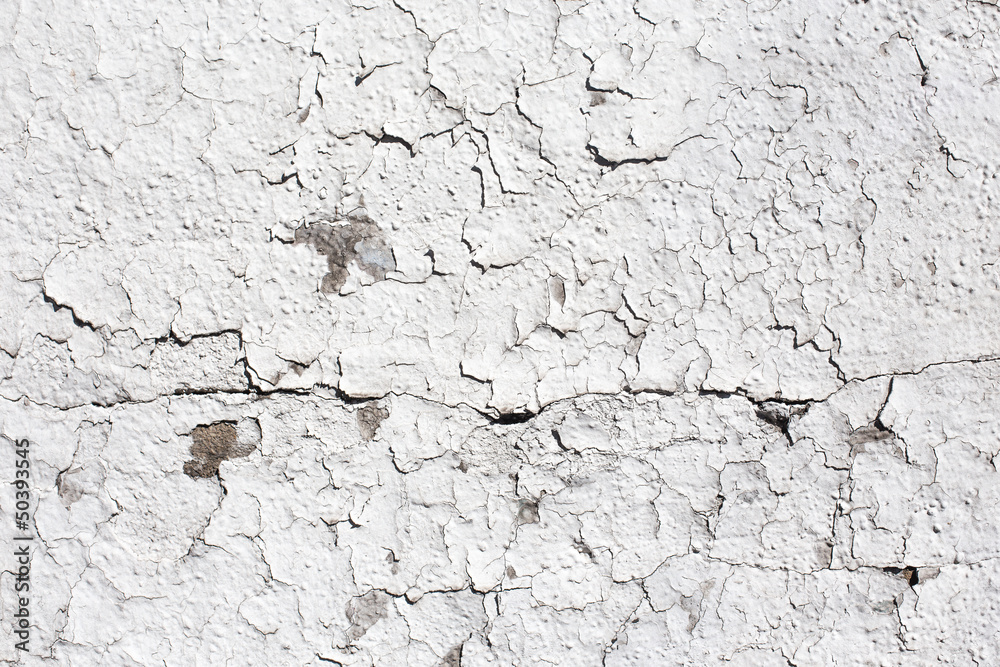 Obraz premium Chip marks on a painted wall