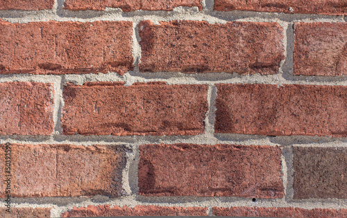 Detailed close up of a brick wall