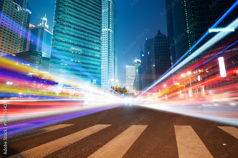 Fototapeta premium the light trails