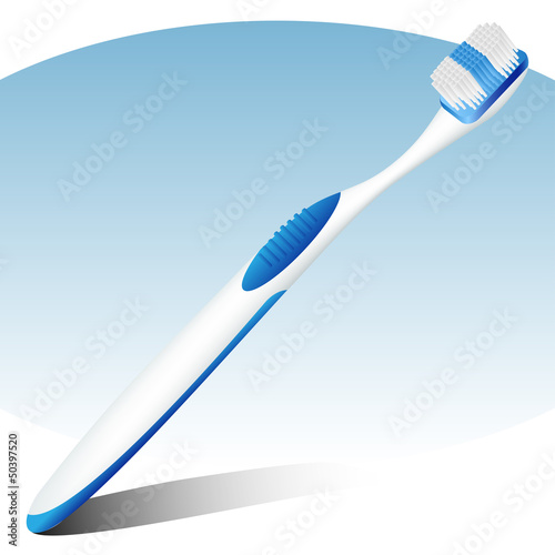Blue toothbrush